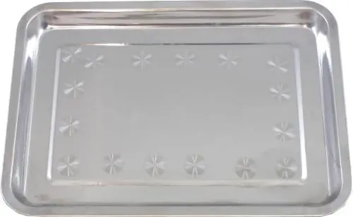 Taca gastronomiczna prostokątna ze stali nierdzewnej 32 cm Nowy