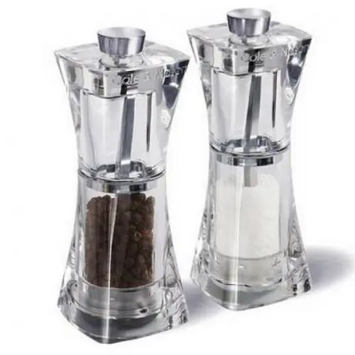 Sprawdź teraz Zestaw młynków do soli i pieprzu Crystal 12,5 cm - Cole & Mason
