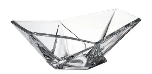 Nie przegap BOHEMIA ORIGAMI Salaterka Szklana na Przekąski Miska Półmisek 33 cm
