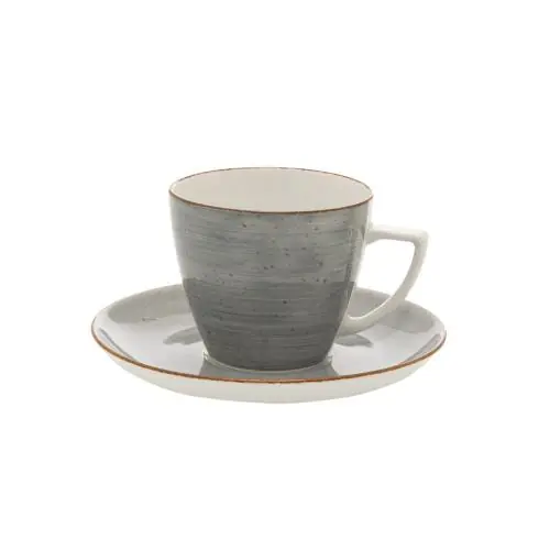 LUBIANA BEATA Filiżanka Ze Spodkiem Zestaw Do Kawy Herbaty 350 ml 17,5 cm Okazja