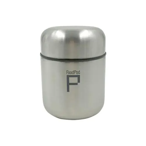 Obniżka ceny Termos obiadowy FOOD PODS 280 ml stal matowa - GRUNWERG