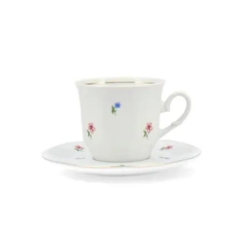Bezpieczne zakupy Filiżanka ze spodkiem wysoka Jastra Lubiana 200 ml/14.5 cm