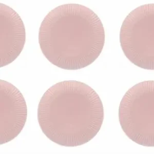 Ostatnie sztuki LUBIANA DAISY Komplet 6 talerzy płytkich 20,5 cm róż