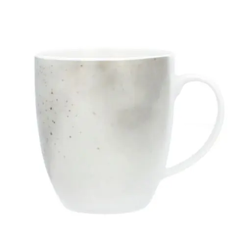 LUBIANA KOSMOS Kubek Do Kawy Herbaty Porcelanowy Ceramiczny Szary 380 ml Okazja