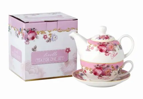 LIVELLO Porcelanowy czajniczek 400 ml z filiżanką 250 ml Nowość