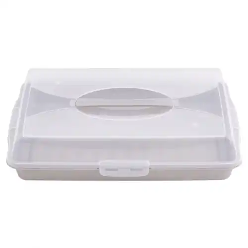Pojemnik na ciasto plastikowy zamykany 44 x 30 x 10 cm Szybka wysyłka