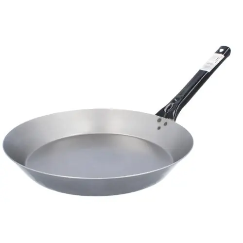 Patelnia cygańska stalowa polska tradycyjna ze stali niskowęglowej 28 cm Premium