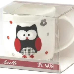 LIVELLO Kubek Porcelanowy Do Kawy Herbaty Na Prezent Ceramiczny Duży 450 ml Dostępne od ręki