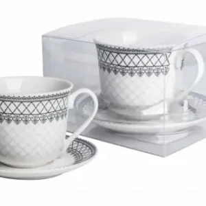 LIVELLO FILIŻANKA JUMBO DO KAWY HERBATY ZESTAW ZE SPODKIEM 400 ML / 15,5 CM Oferta czasowa