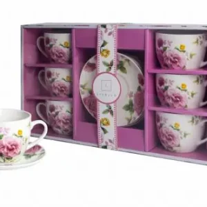 6 x Filiżanka Ze Spodkiem Do Kawy 250 ml Serwis Kawowy Porcelana Livello Oferta czasowa
