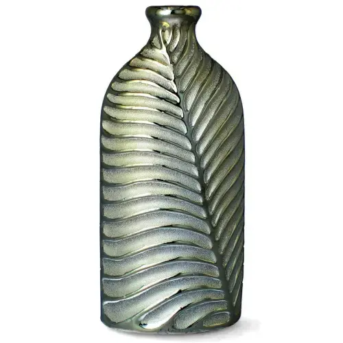 LIVELLO Wazon Na Kwiaty Ceramiczny Dekoracyjny Nowoczesny 25,5 cm ZŁOTY Wysoka jakość