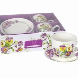 Okazja 2 x Filiżanka Ze Spodkiem Do Kawy 250 ml Zestaw Kawowy Porcelana Livello