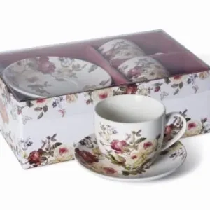 2 x Filiżanka Ze Spodkiem Do Kawy 250 ml Zestaw Kawowy Porcelana Livello Ostatnia szansa