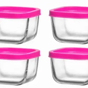 Do wyczerpania zapasów LAV Cube komplet 4 pojemników do przechowywania żywności z pokrywą 270 ml