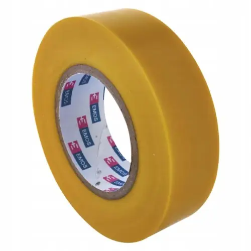 Taśma izolacyjna do kabli PVC 20m / 19mm żółta Bestseller