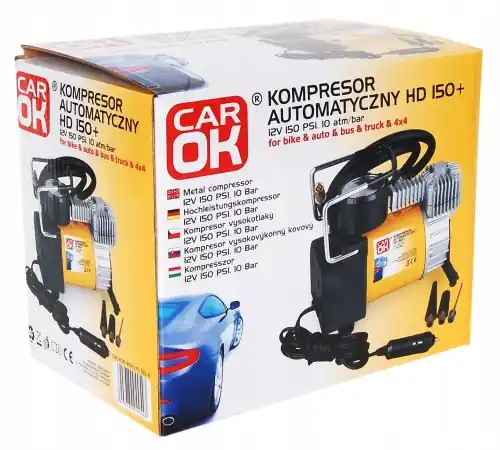 Kompresor samochodowy automatyczny 12V 10 bar Premium