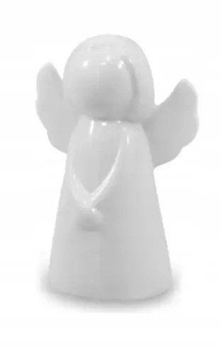 Figurka świąteczna aniołek biały 12 cm Bezpieczne zakupy