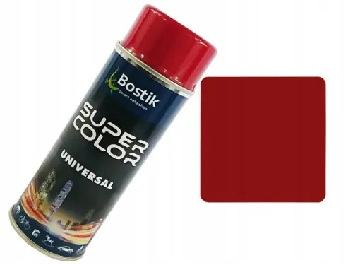 Ograniczona ilość Lakier w sprayu uniwersalny Super Color 400 ml rubinowy