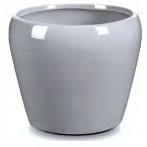 Ostatnia szansa Doniczka ceramiczna na kwiaty 14,5 cm szara