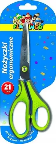 Szybka dostawa Nożyczki szkolne ergonomiczne Flamingo 21 cm
