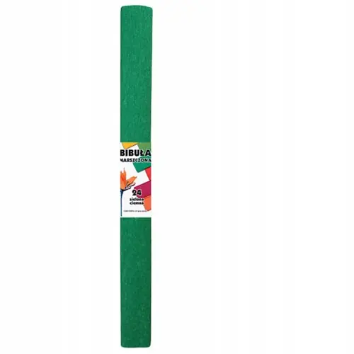 Bibuła marszczona szkolna ciemny zielony 50 x 200 cm Hit cenowy