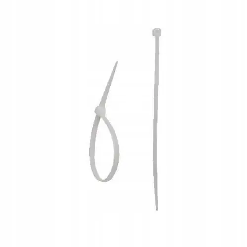 Opaski zaciskowe mocne białe 4,8 x 200 mm 25 szt Premium