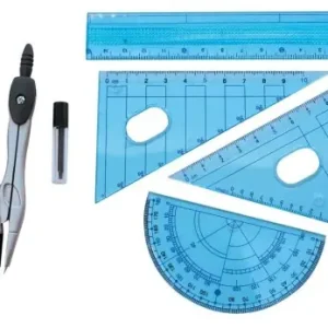 Super okazja Zestaw geometryczny i cyrkiel 6 elementów Titanum