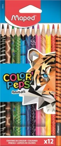 Kredki trójkątne 12 kolorów Colorpeps Animals Tylko do końca tygodnia