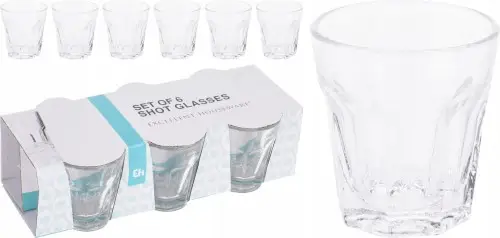 Ekspresowa dostawa Kieliszki do wódki i nalewek zestaw 40 ml 6 sztuk