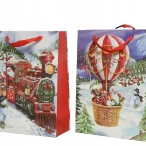 Torebka na prezenty papierowa wielokolorowa 42 cm Nowość