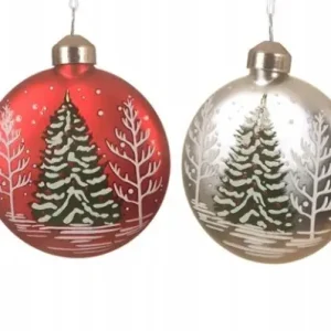 Oferta czasowa Bombki choinkowe szklane choinka 2 szt. 8 cm