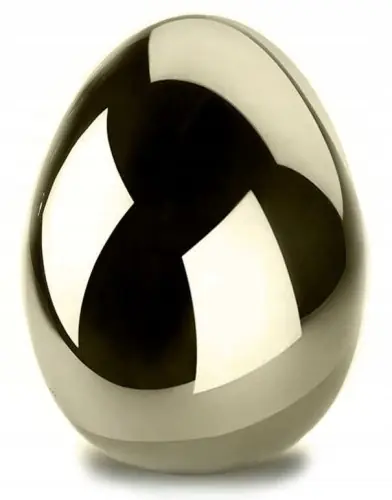 Jajko wielkanocne ceramiczne złote 8 cm Ostatnie sztuki
