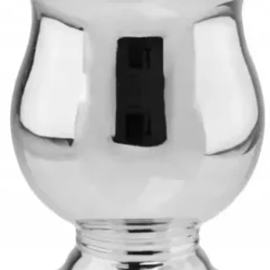 Tylko do końca tygodnia Doniczka ceramiczna urna srebrna 21 cm