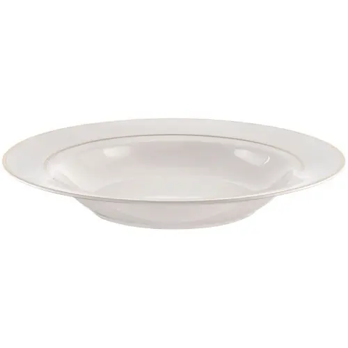 Rabat Ambition Talerz obiadowy do zupy porcelanowy biały 23 cm