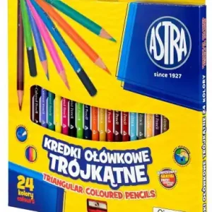 Ostatnia szansa Kredki ołówkowe trójkątne 24 kolory
