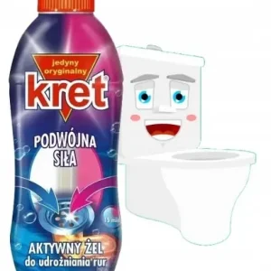 KRET Żel do udrożniania rur skuteczny 700 g Tylko do końca tygodnia