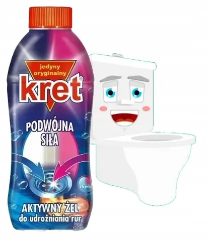KRET Żel do udrożniania rur skuteczny 700 g Tylko do końca tygodnia