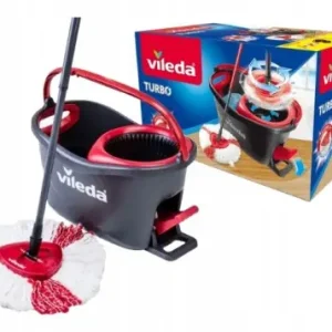 Vileda Mop obrotowy z wiadrem turbo szybkie sprzątanie Hit cenowy