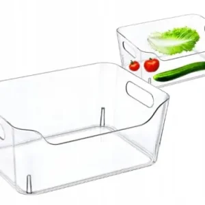 Organizer do lodówki prostokątny przezroczysty 23x16x9,5 cm Zniżka