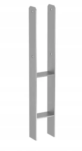 Podstawa słupa wspornik typu H stalowa 91x600x6mm Nowość