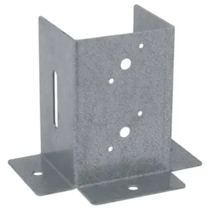 Obniżka ceny Podstawa słupa otwarta przykręcana kotwa cynk 121x150x2 mm