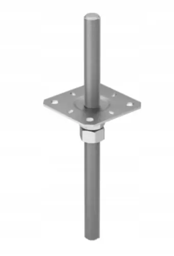 Podstawa słupa M20 100x330x3mm ocynkowana Bezpieczne zakupy