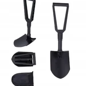Łopata saperka składana + pokrowiec 59 cm czarna metalowa Tani