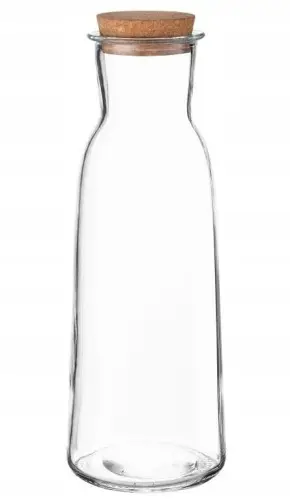 Karafka szklana z korkiem na lemoniadę sok 1l Nowość
