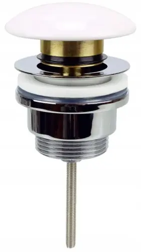 Korek ceramiczny klik-klak umywalkowy 66 mm biały Okazja