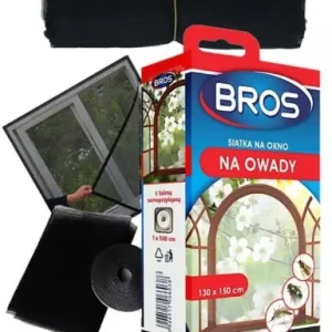 Moskitiera na okno przeciw owadom czarna 150x130 cm Wybór klientów