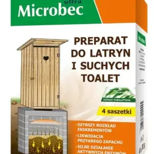 Microbec ultra preparat do latryn i suchych toalet 4x30g Bezpieczne zakupy