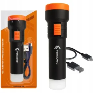 Najlepsza cena Latarka akumulatorowa miniUSB 2xLED
