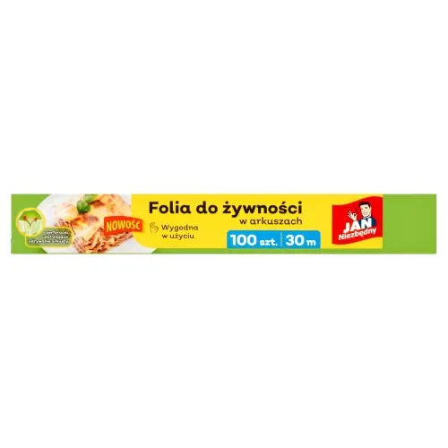 Folia spożywcza Jan Niezbędny do pakowania żywności w arkuszach 100 szt. Oferta limitowana