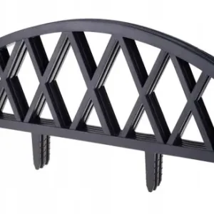 Płotek ogrodowy antracytowy modułowy 4 elementy plastikowy 58,5x32 cm Zamów teraz